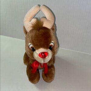 Vintage Applause Plush Rudolph The Red Nose Reindeer